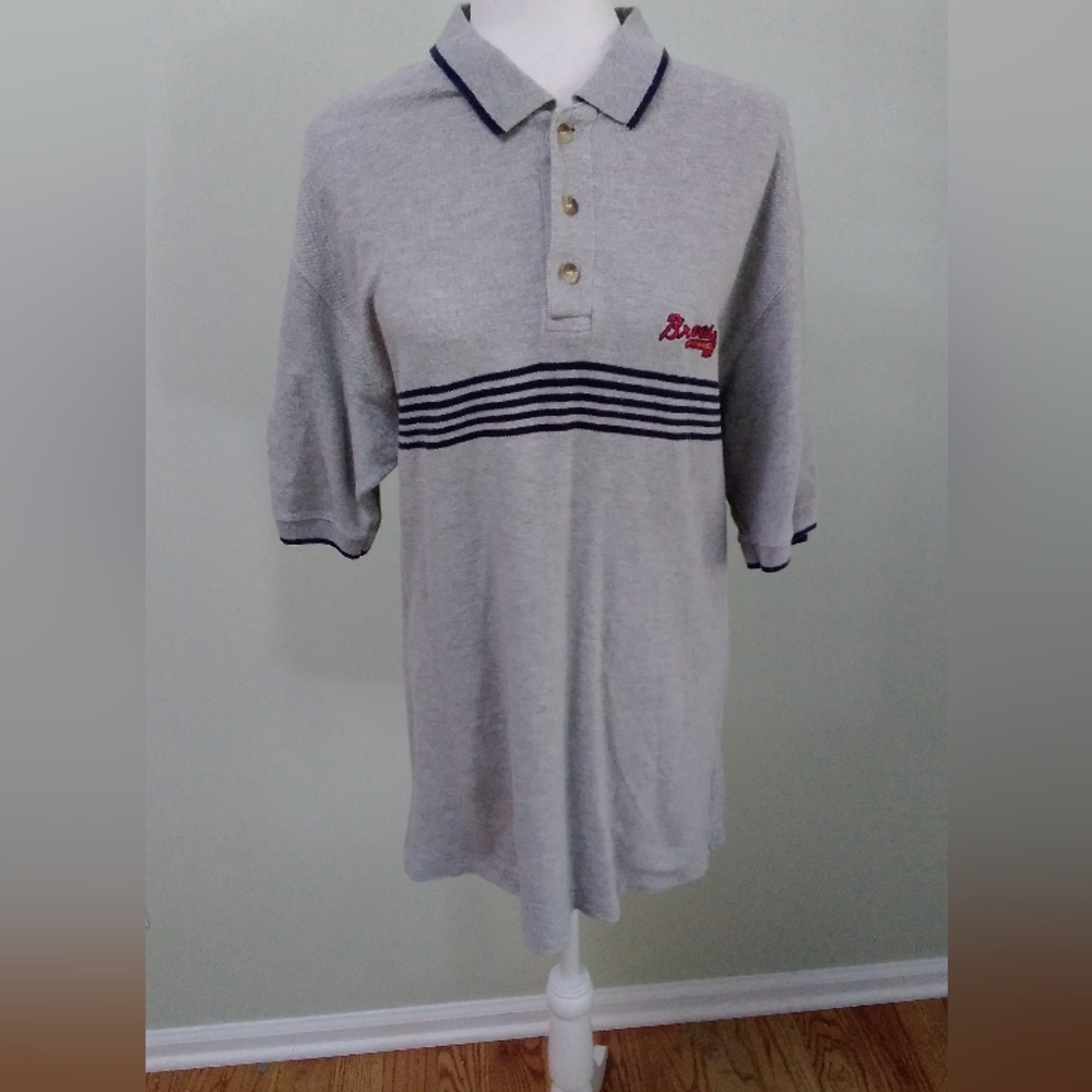 Iron Knights Athletics MLB Atlanta Braves Polo Shirt